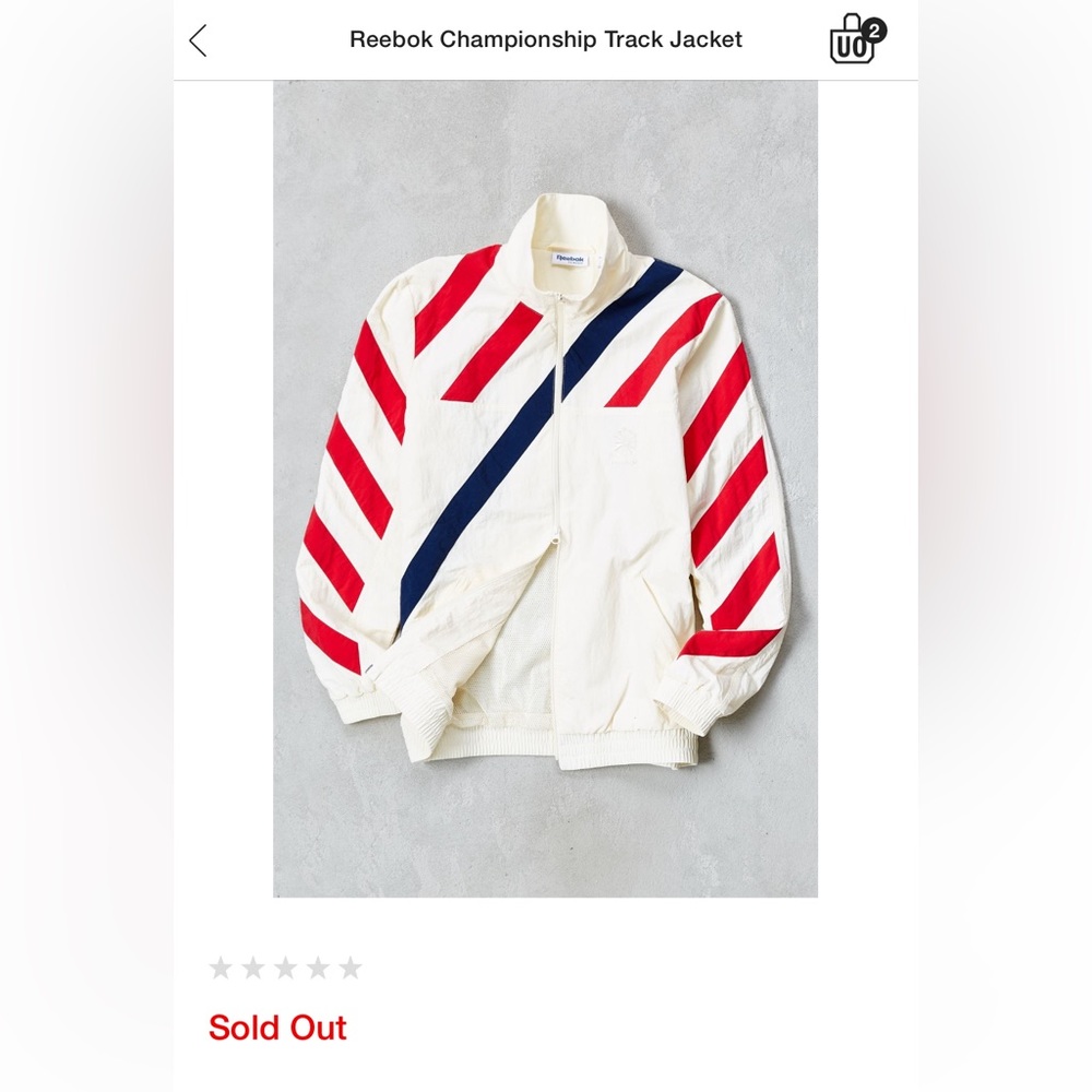 Men’s Vintage Reebok Championship Track Jacket